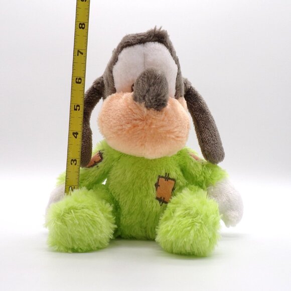 Disney Baby Goofy Plush Rattle Green Soft Patches 8 inches Stuffed Animal Toy - Picture 11 of 11
